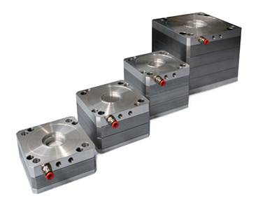Een modulair klemsysteem waarvan de klemkracht vergroot kan worden door verschillende modules met elkaar te combineren.
